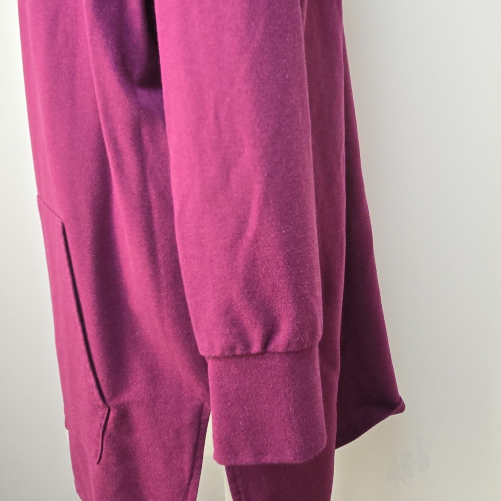 Orange Women’s Maroon Boatneck Sweater Dress OS | Oversized Cozy Long Sleeve - Picture 6 of 7